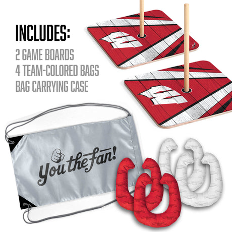Wisconsin Badgers Horseshoe Bag Game