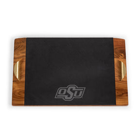 Oklahoma State Cowboys Covina Acacia and Slate Serving Tray