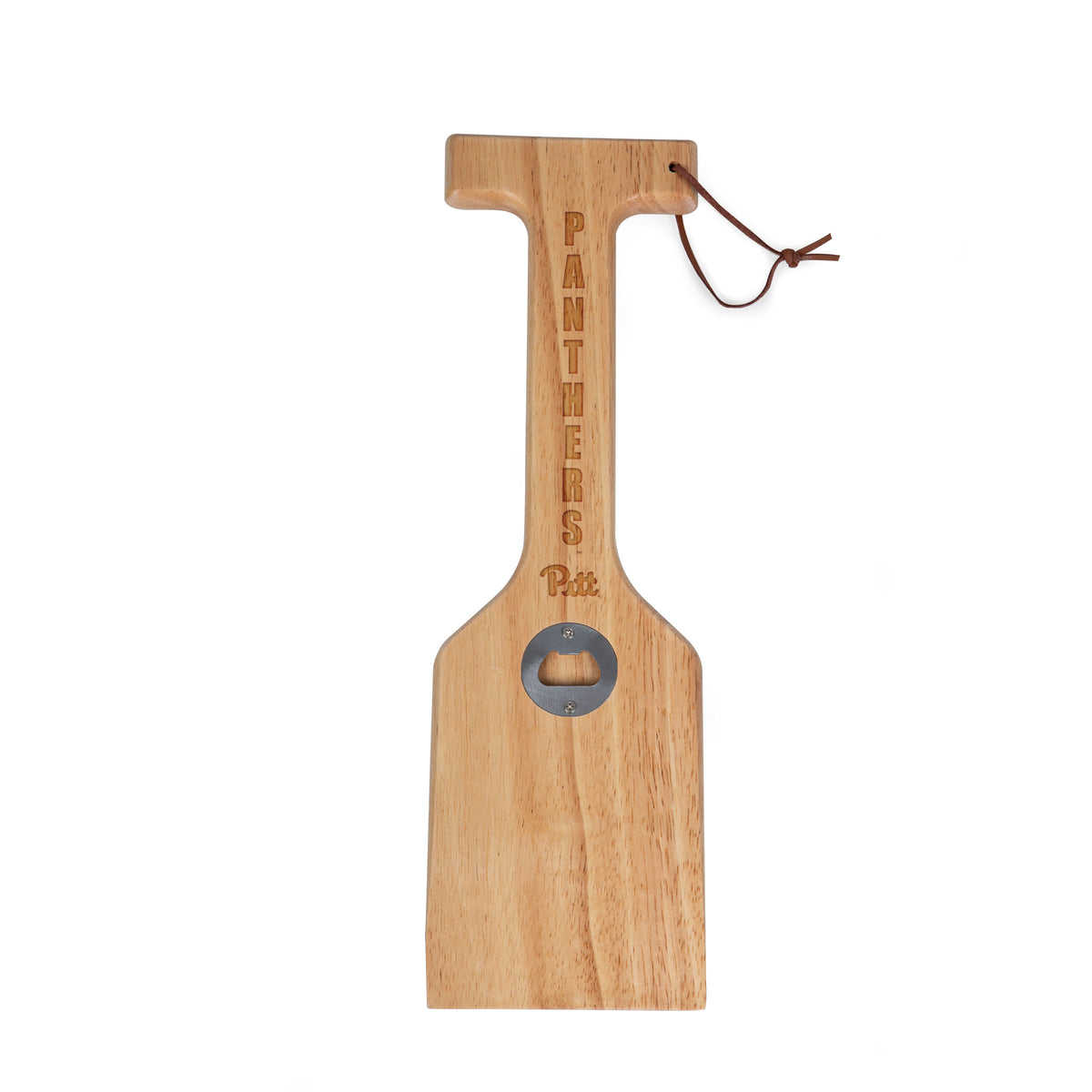 Pittsburgh Panthers Hardwood BBQ Grill Scraper with Bottle Opener