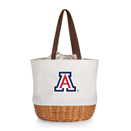 Arizona Wildcats Coronado Canvas and Willow Basket Tote