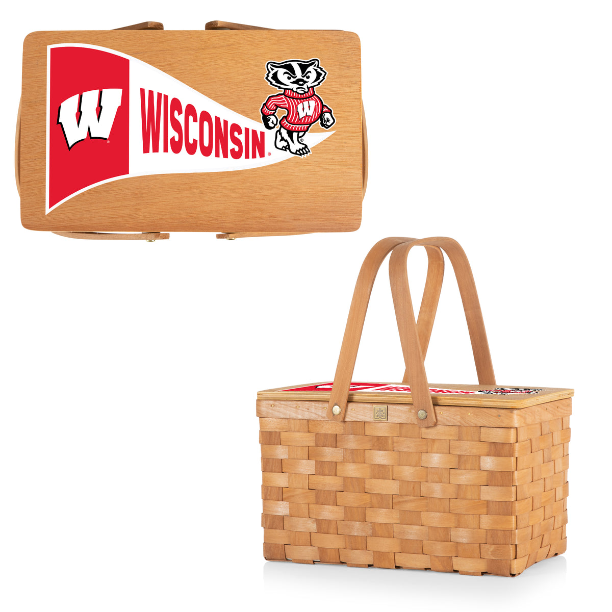 Wisconsin Badgers Poppy Personal Picnic Basket