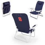Syracuse Orange Monaco Reclining Beach Backpack Chair