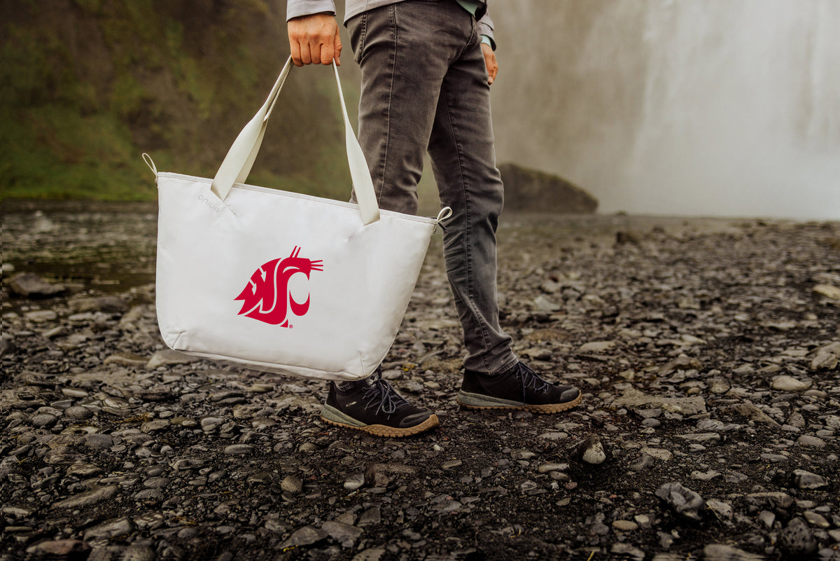 Washington State Cougars Eco-Friendly Cooler Tote Bag - White