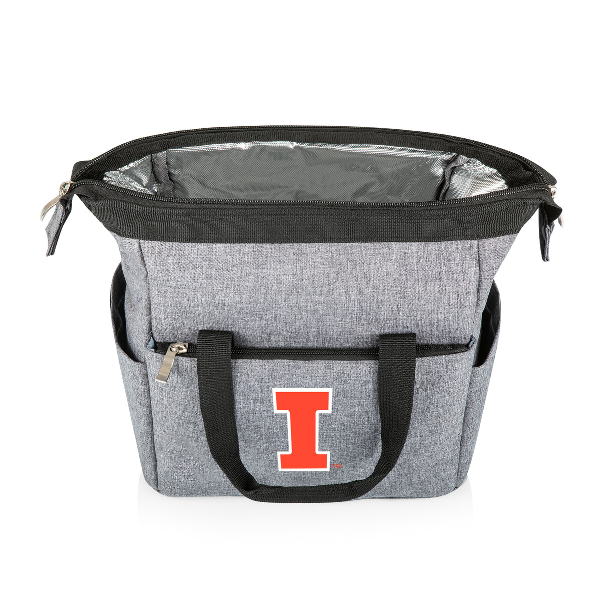 Illinois Fighting Illini On The Go Lunch Bag Cooler - Gray