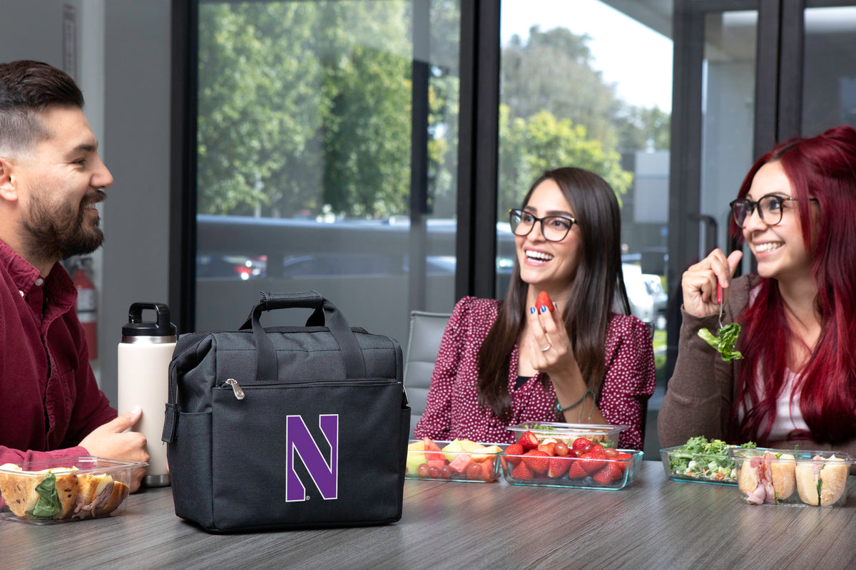 Northwestern Wildcats On The Go Lunch Bag Cooler - Black