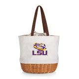LSU Tigers Coronado Canvas and Willow Basket Tote