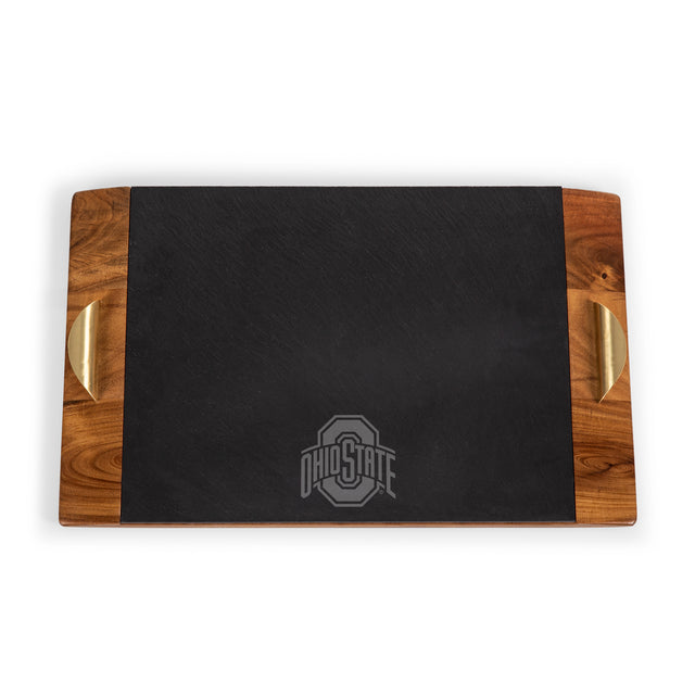 Ohio State Buckeyes Covina Acacia and Slate Serving Tray