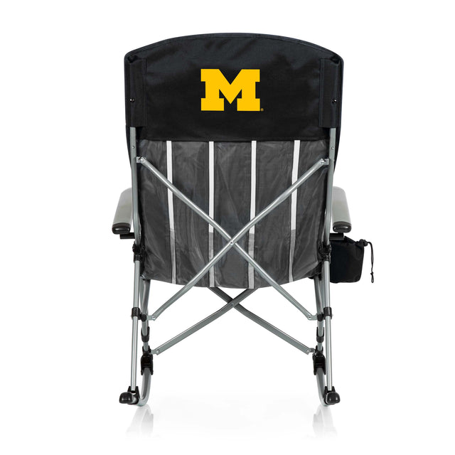 Michigan Wolverines Outdoor Rocking Camp Chair