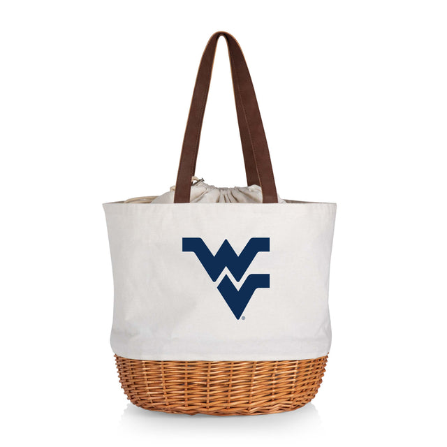West Virginia Mountaineers Coronado Canvas and Willow Basket Tote