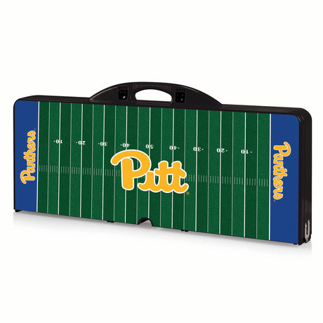 Pittsburgh Panthers Picnic Table Portable Folding Table with Seats - Football