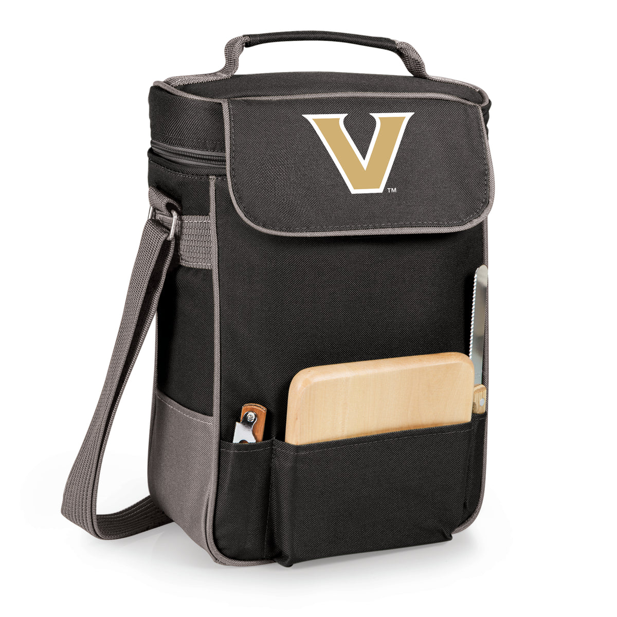 Vanderbilt Commodores Duet Wine & Cheese Tote - Grey