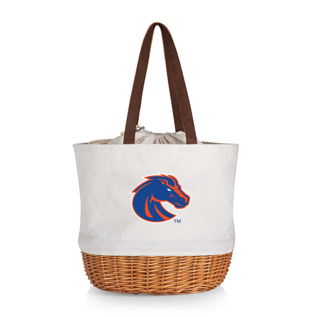 Boise State Broncos Coronado Canvas and Willow Basket Tote